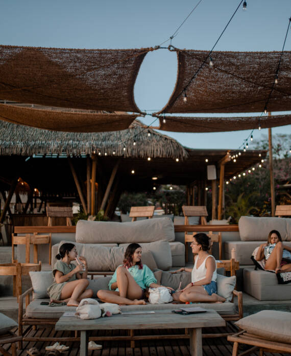 Beach lounge at Blue Venao