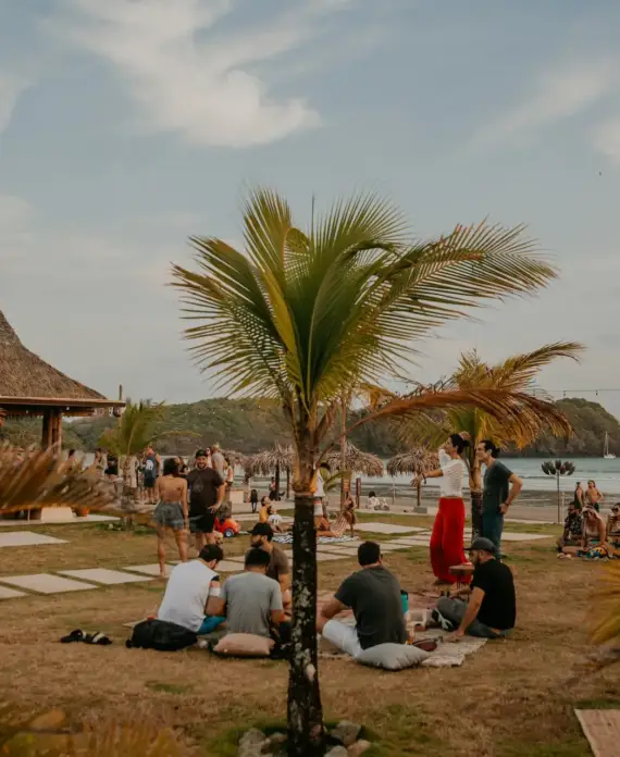 Community at beach at Blue Venao