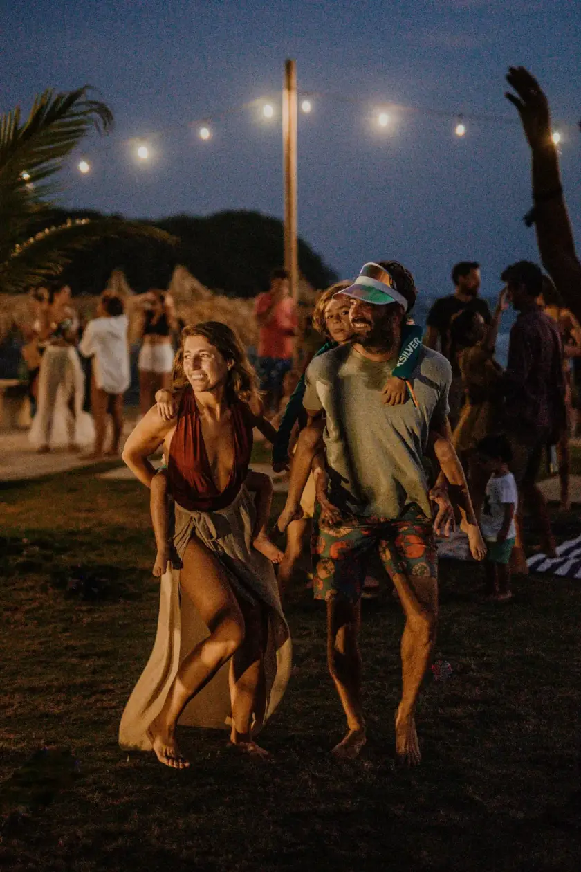 Social energy centered around the Beach Club